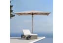 Sekey Rechteckschirm 300x200 cm Massivholz Taupe Bild 3