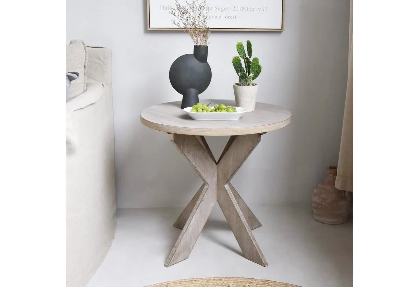 HomeGuru Couchtisch Insel-Resort-Stil Holz Beige - Bild 3
