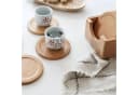 HomeGuru Becheruntersetzer Set 7-tlg. Massivholz Buche Beige Bild 1