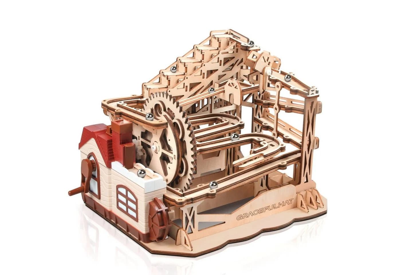 HomeGuru 3D-Puzzle Modellbausatz Holzpuzzle mechanisches Modell - Bild 2