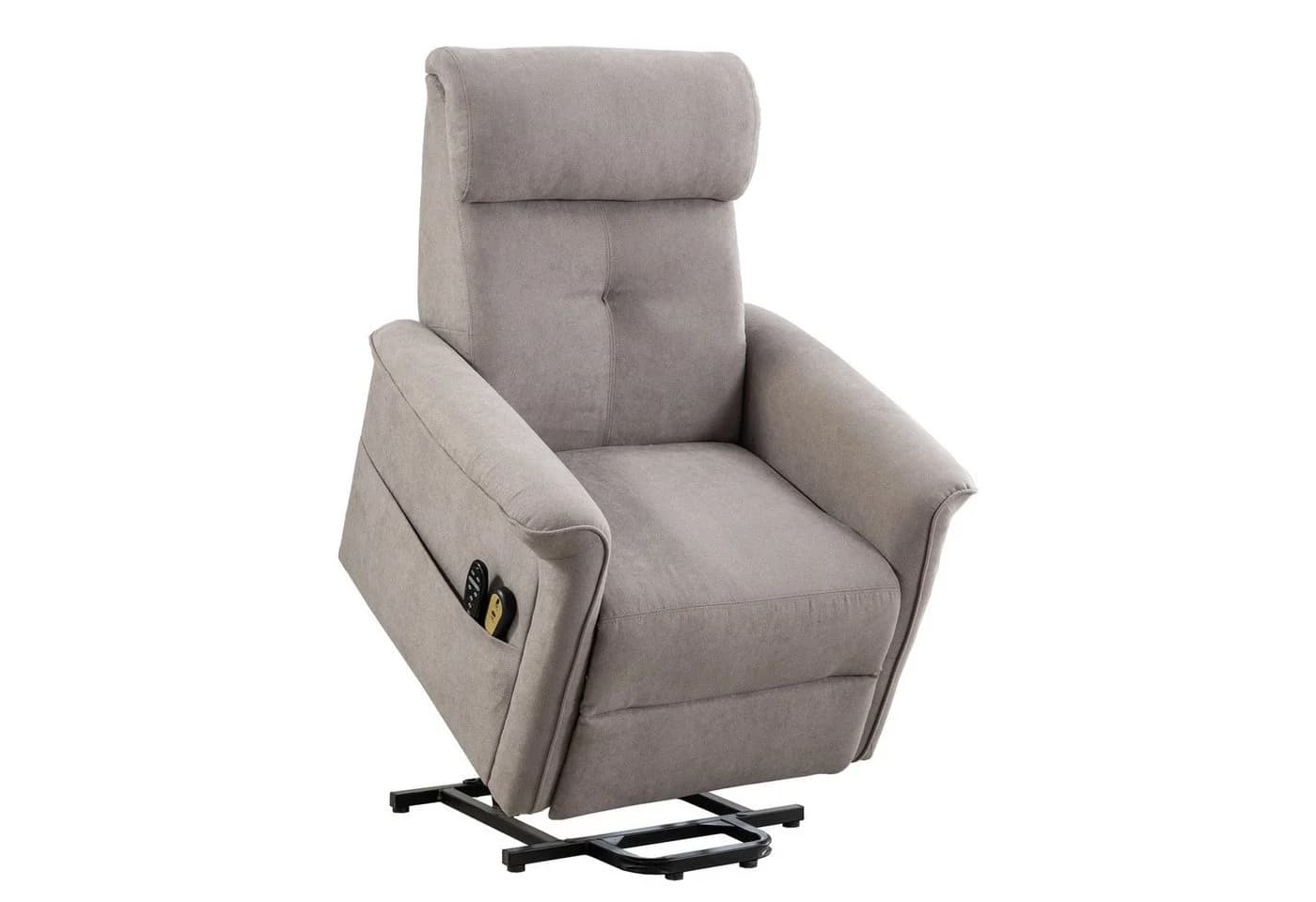 HomeGuru Massagesessel Elektrische Aufstehhilfe Grau Relaxfunktion - Bild 2