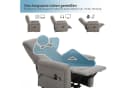 HomeGuru Massagesessel Elektrische Aufstehhilfe Grau Relaxfunktion Bild 4