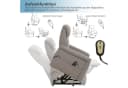 HomeGuru Massagesessel Elektrische Aufstehhilfe Grau Relaxfunktion Bild 5