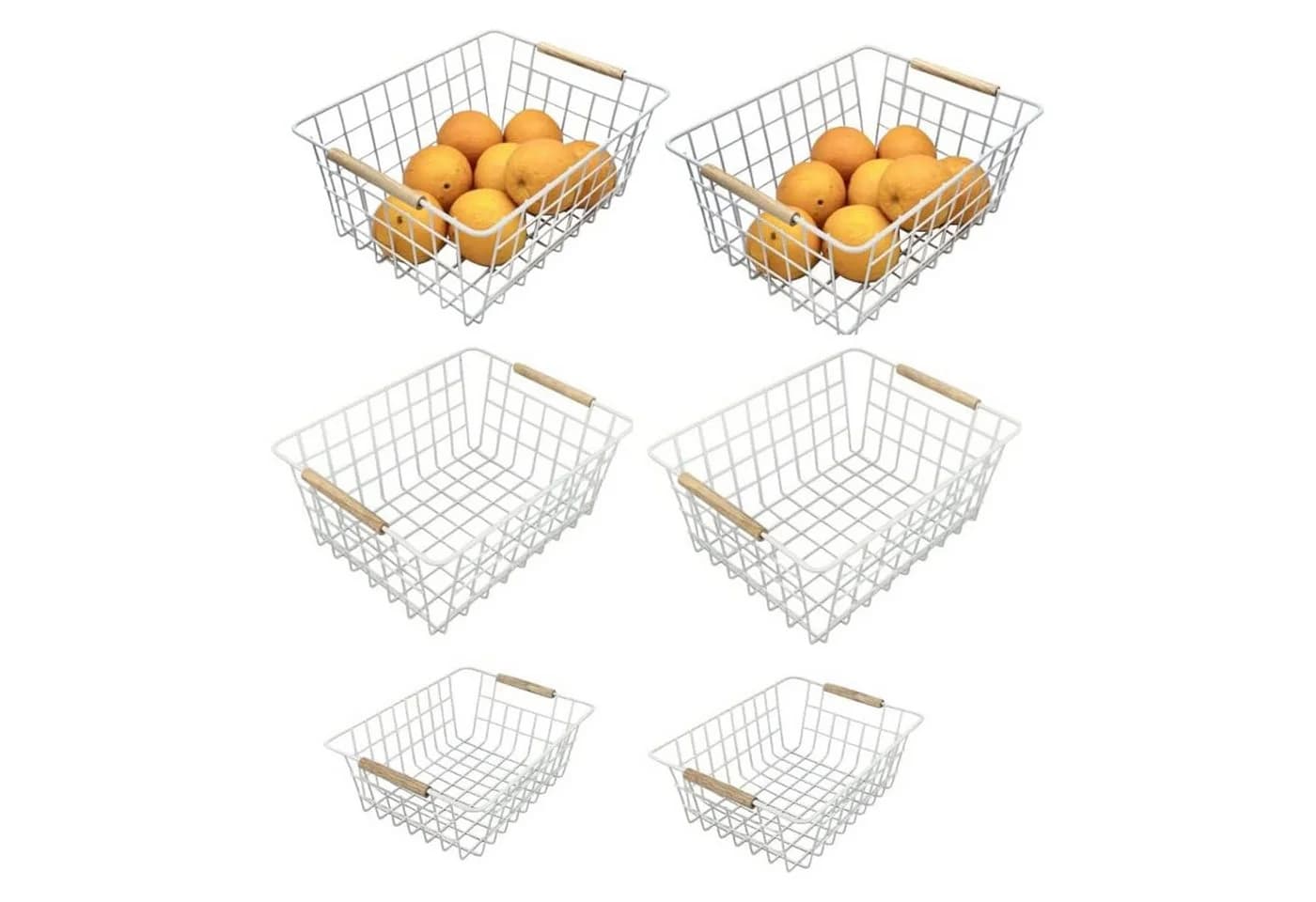 HomeGuru Allzweckkorb 6x Metall Aufbewahrungskorb Organizer - Bild 2