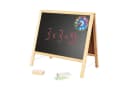HomeGuru Standtafel Klappbare 2-in-1-Kindertafel Schwarz/Beige Bild 1