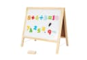 HomeGuru Standtafel Klappbare 2-in-1-Kindertafel Schwarz/Beige Bild 2