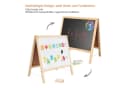 HomeGuru Standtafel Klappbare 2-in-1-Kindertafel Schwarz/Beige Bild 3