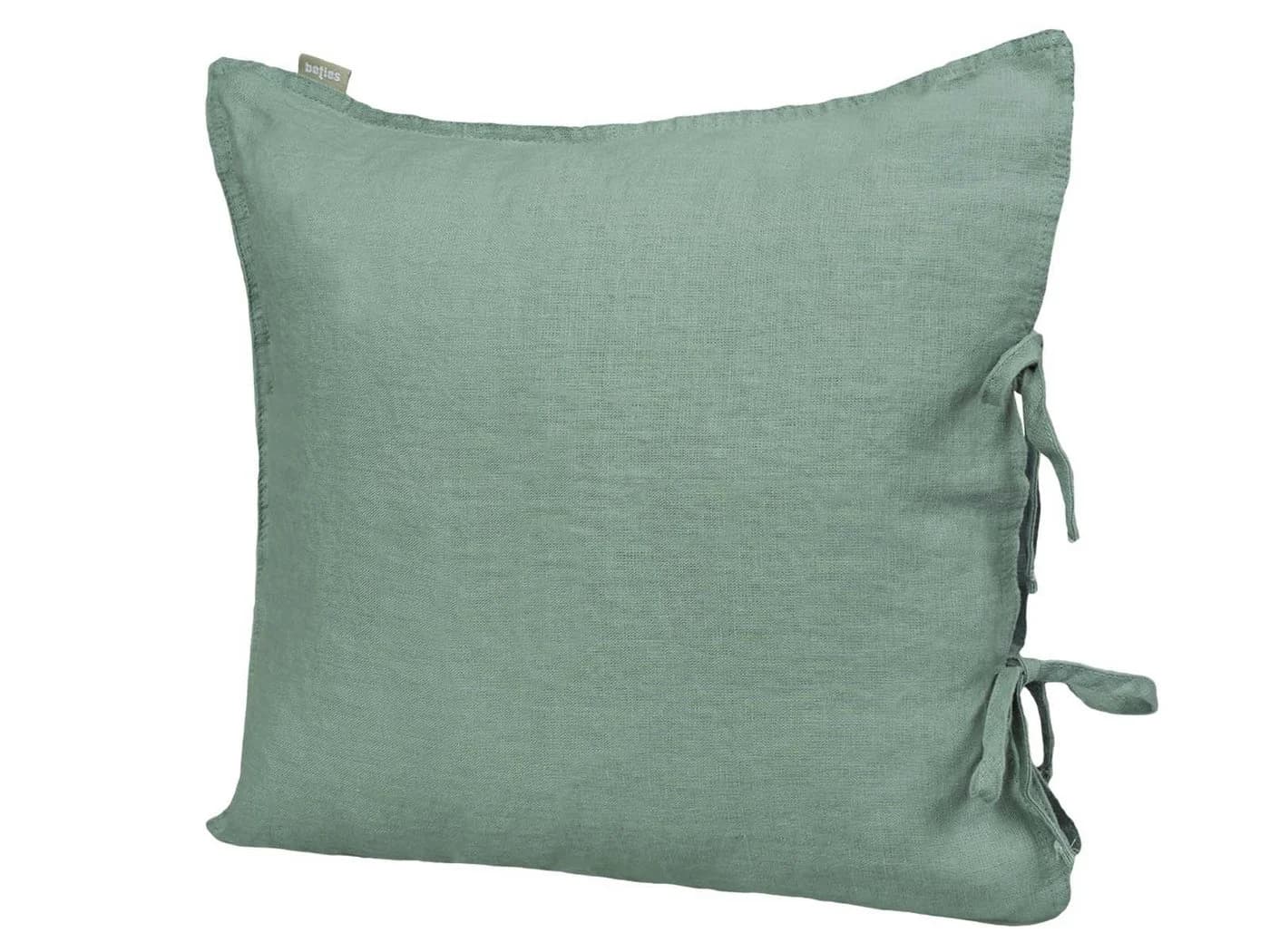 beties Kissenbezug Leinen Natural-Mint Stone-Washed - Bild 2