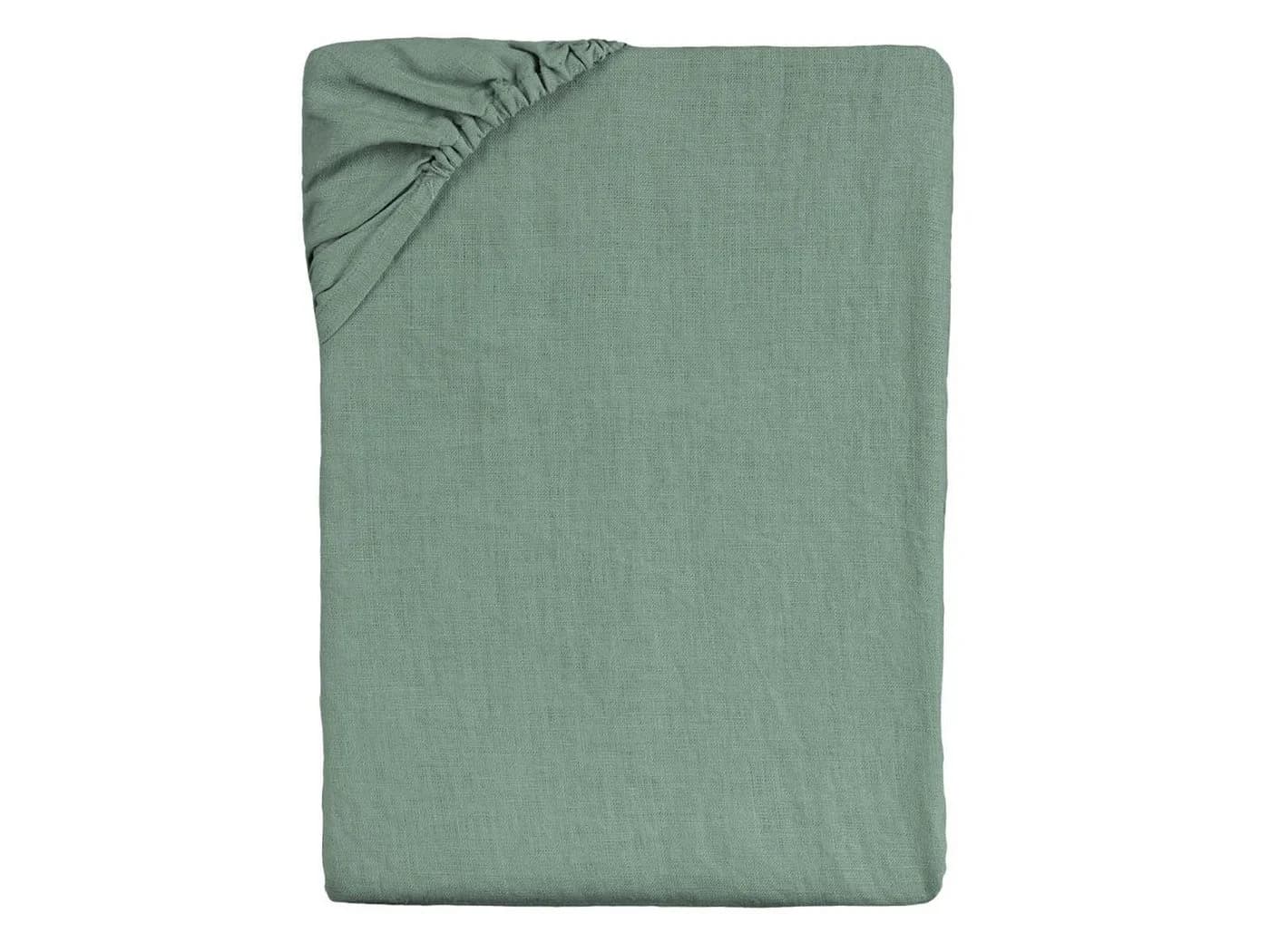 beties Spannbettlaken Leinen natural-mint