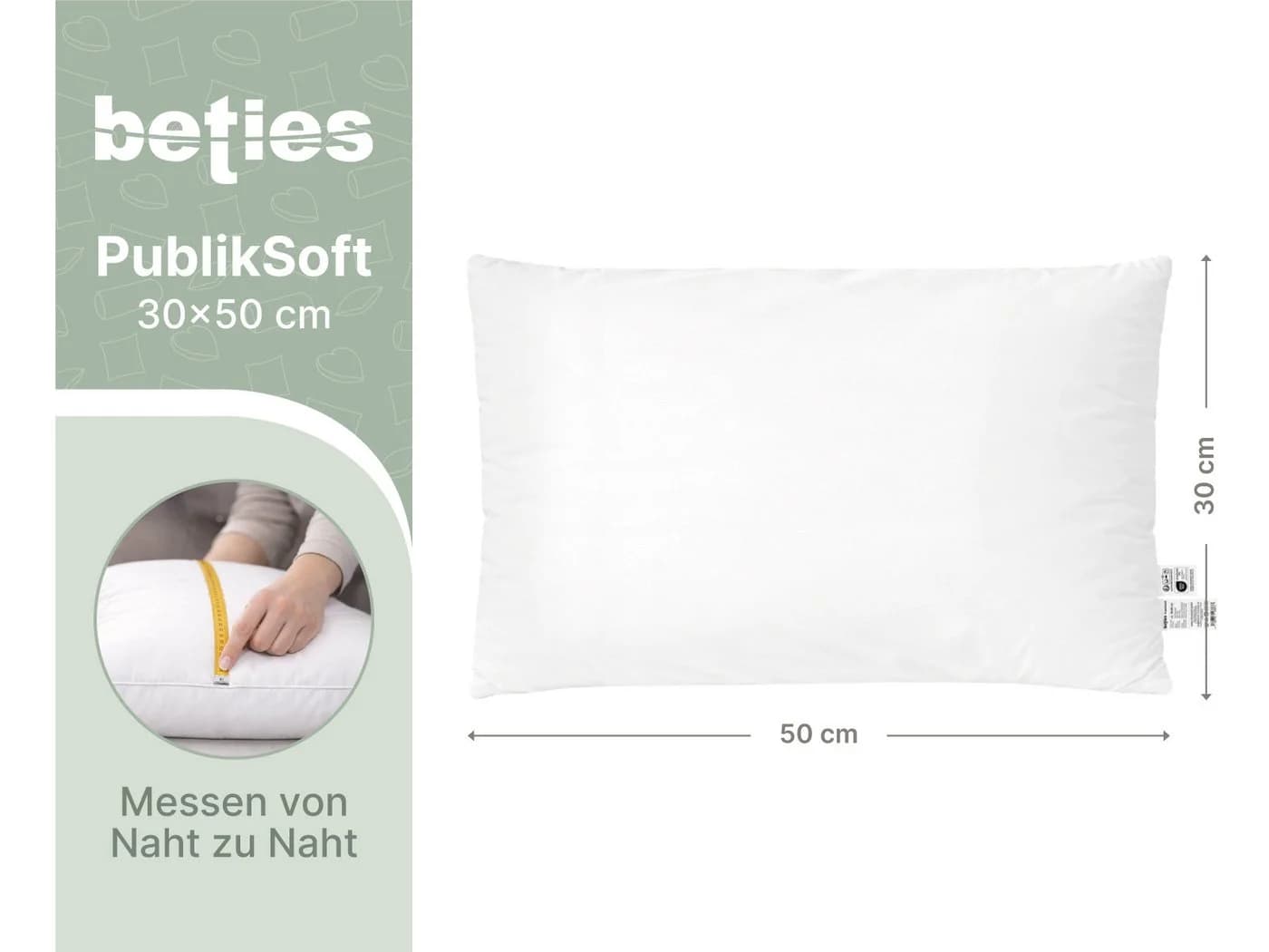 beties Daunenkissen PublikSoft Set 2 Stück Baumwolle Deko - Bild 3