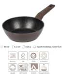 RESTO Kitchenware Bratpfanne Carina Aluminium Marmor-Antihaft braun/schwarz Bild 3