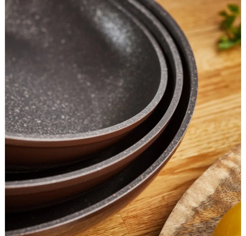 RESTO Kitchenware Bratpfanne Carina Aluminium Marmor-Antihaft braun/schwarz - Bild 5