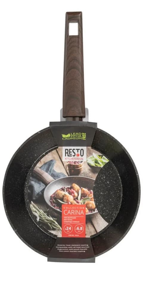 RESTO KITCHENWARE Bratpfanne Carina Schwarz Marmor-Antihaft