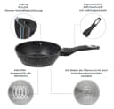 RESTO Kitchenware Bratpfanne Antlia Schwarz Aluminium Marmor-Antihaft Bild 4