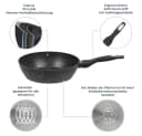 RESTO KITCHENWARE Antlia Bratpfanne 26cm Schwarz Marmor-Beschichtung Bild 4