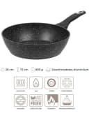 RESTO KITCHENWARE Antlia Bratpfanne 26cm Schwarz Marmor-Beschichtung Bild 5