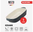 RESTO KITCHENWARE Fornax Backform dunkelblau Steingut Bild 5