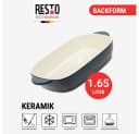 Backform RESTO KITCHENWARE Fornax - Steingut Auflaufform dunkelblau Bild 5