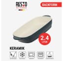 Backform RESTO KITCHENWARE Fornax - Steingut Auflaufform dunkelblau Bild 5