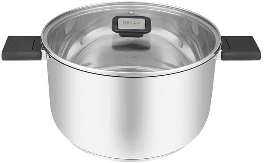 RESTO KITCHENWARE Kochtopf Anser 24cm Edelstahl mit Klappgriffen - Bild 2
