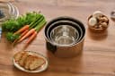 RESTO KITCHENWARE Kochtopf Anser 24cm Edelstahl mit Klappgriffen Bild 3