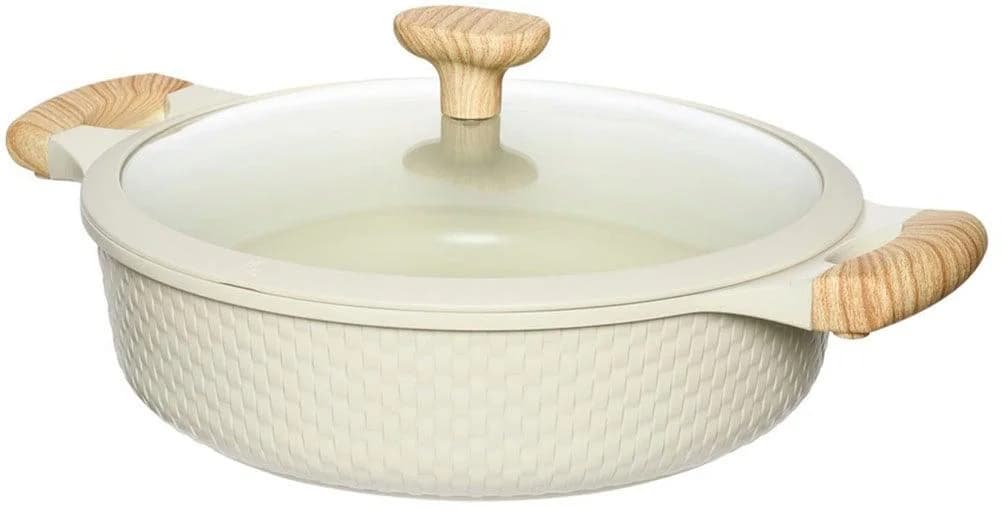 Ran Kochtopf Antihaftbeschichtet und Spülmaschinenfest Beige