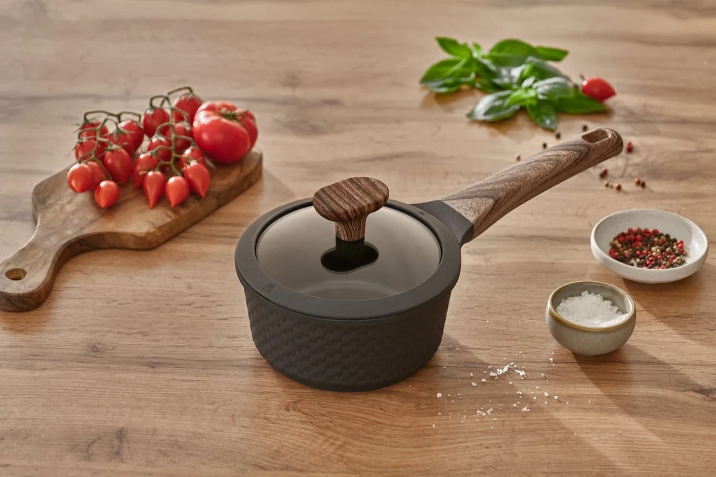 RESTO KITCHENWARE Ran Kasserolle Schwarz Antihaftbeschichtet