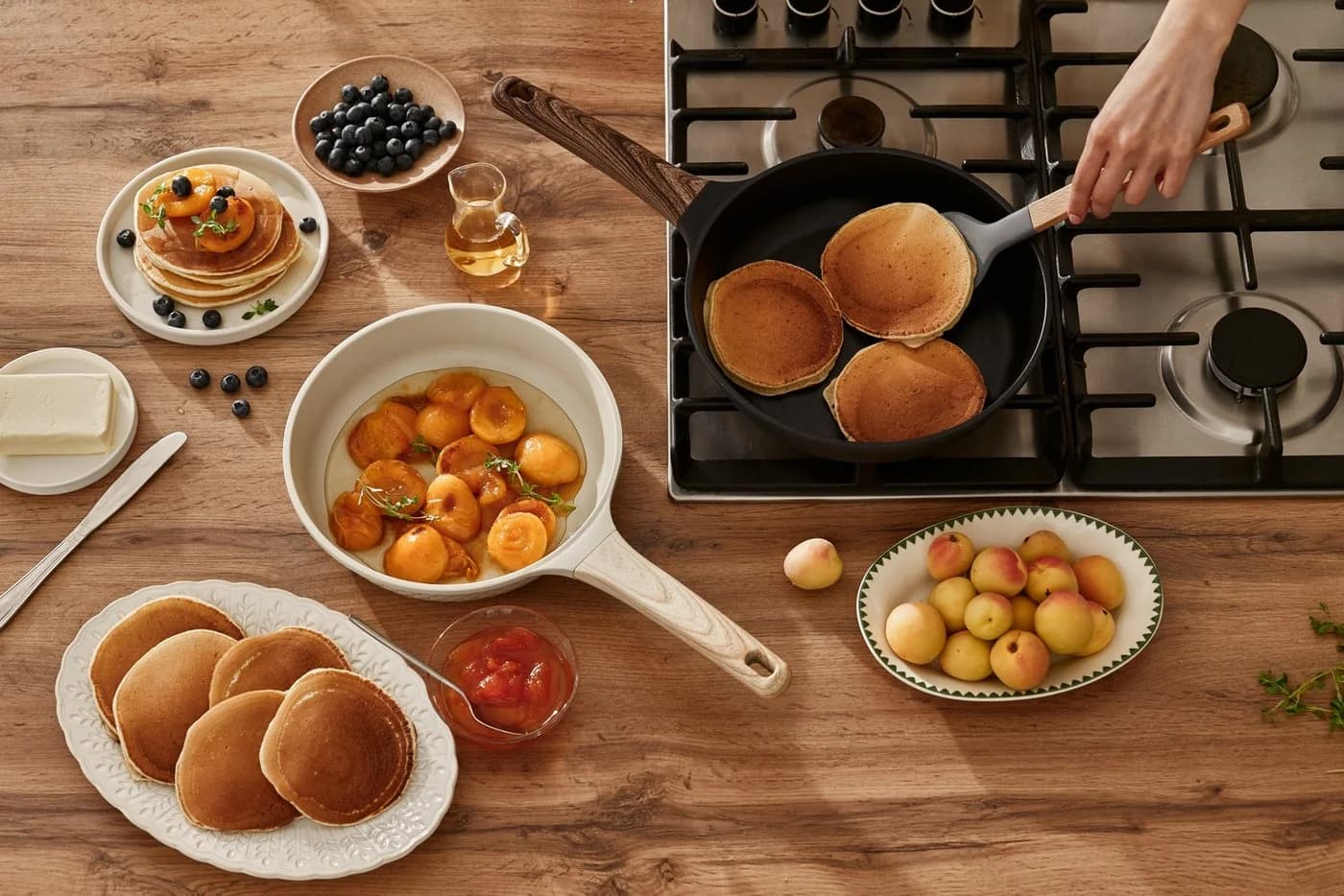 Bratpfanne RESTO KITCHENWARE Ran, Universalpfanne mit Antihaftbeschichtung, schwarz - Bild 4