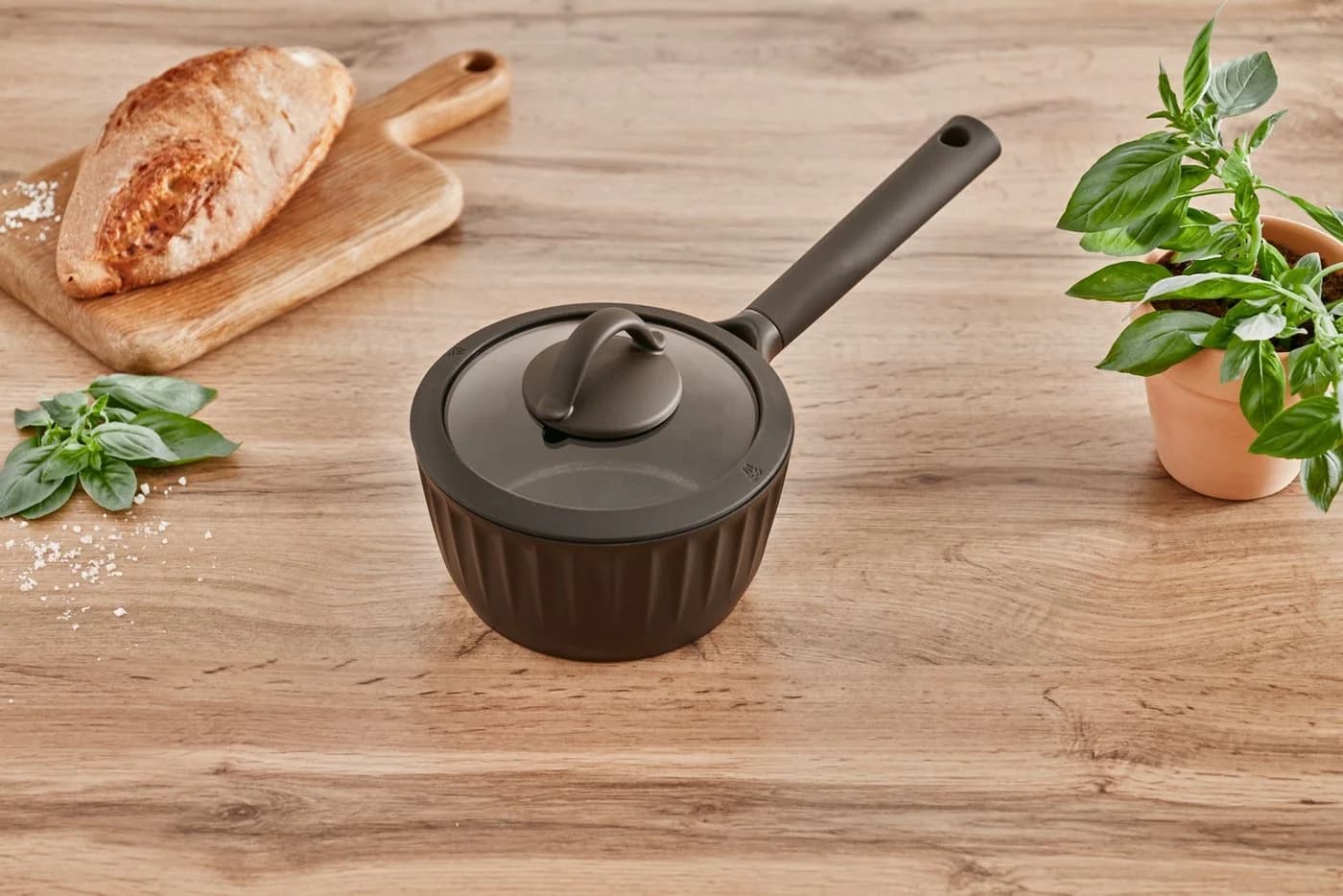 RESTO KITCHENWARE Ascella Kasserolle 1,4l Antihaft dunkelbraun