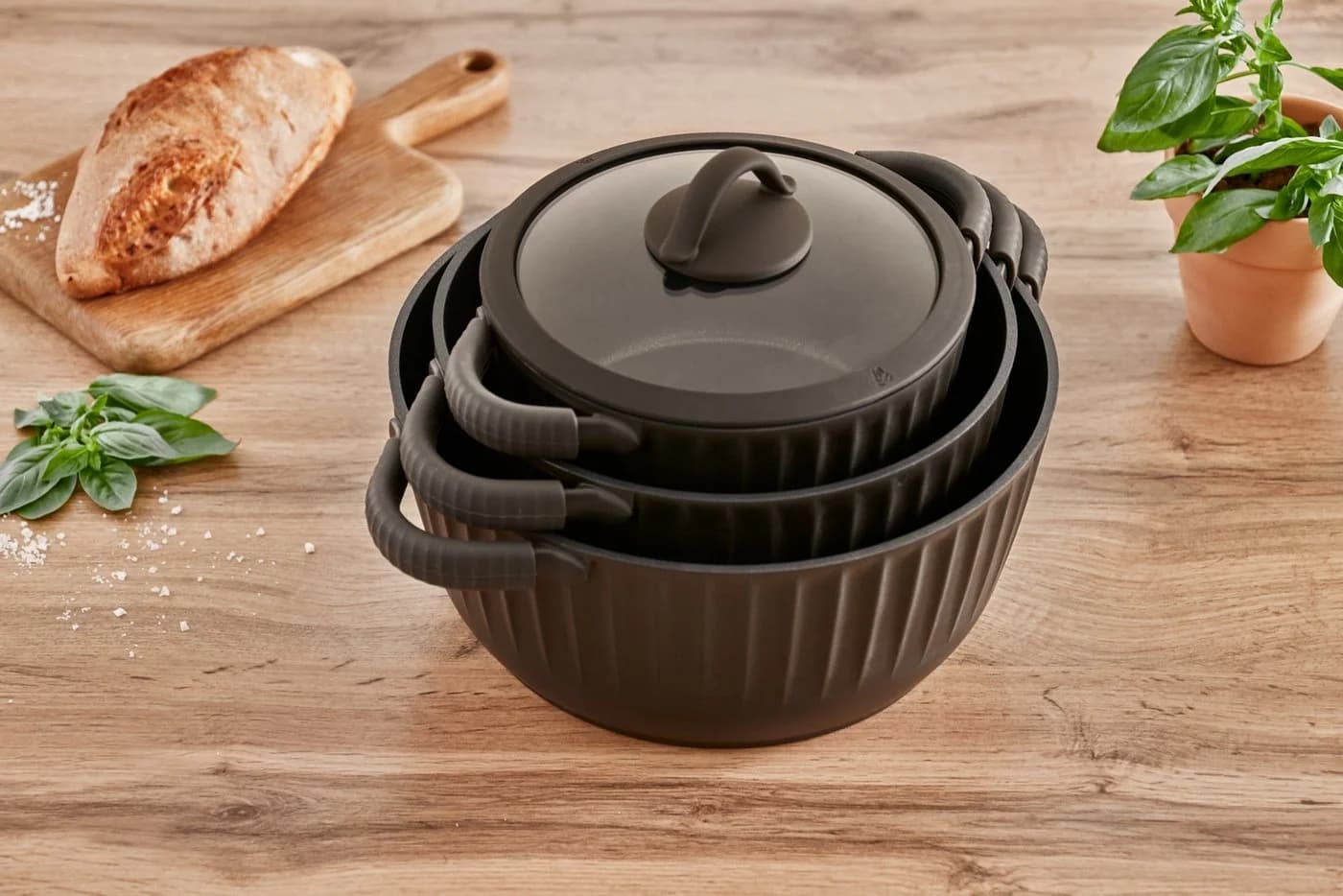 RESTO KITCHENWARE Ascella Bratentopf Schmortopf Antihaftbeschichtet