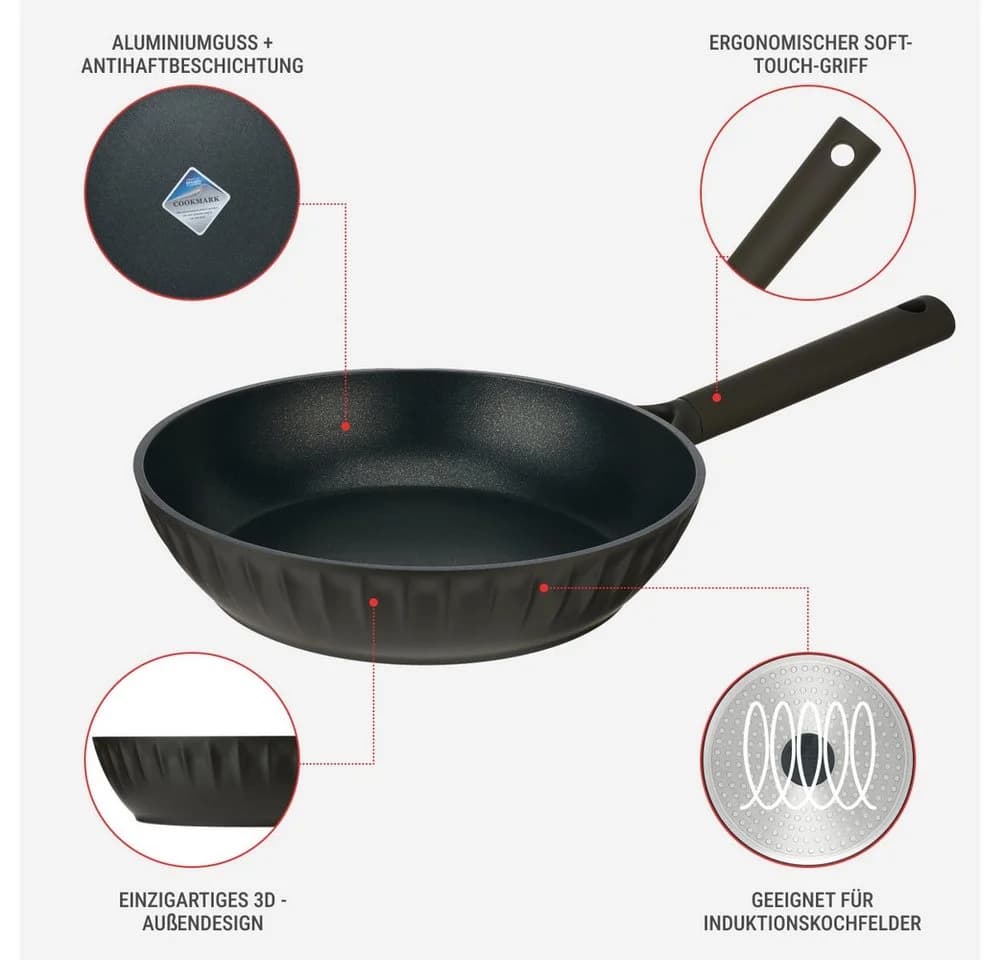 RESTO KITCHENWARE Bratpfanne Ascella Antihaft dunkelbraun 26cm - Bild 5