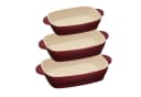 RESTO Kitchenware FORNAX Auflaufform-Set 3-tlg. Keramik Rot Bild 2