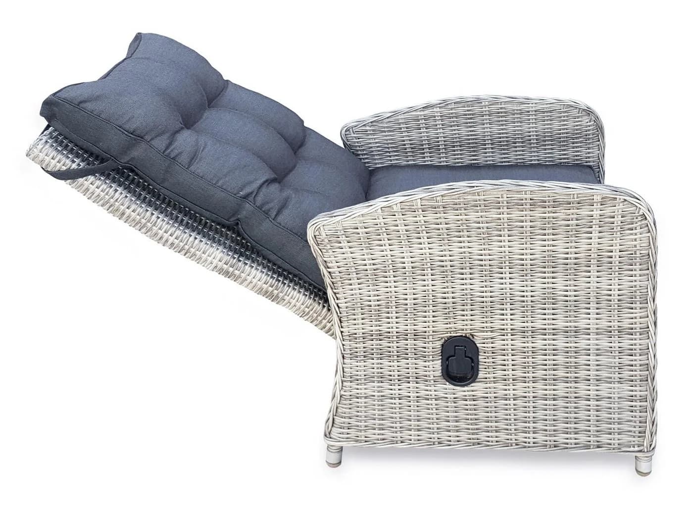 bellavista Gartenlounge-Set Monte Carlo 4-tlg. Grau Polyrattan Aluminium - Bild 5
