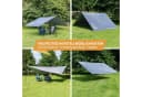 Skandika Sonnensegel XL 5x3m Grau mit Teleskopstangen Bild 1