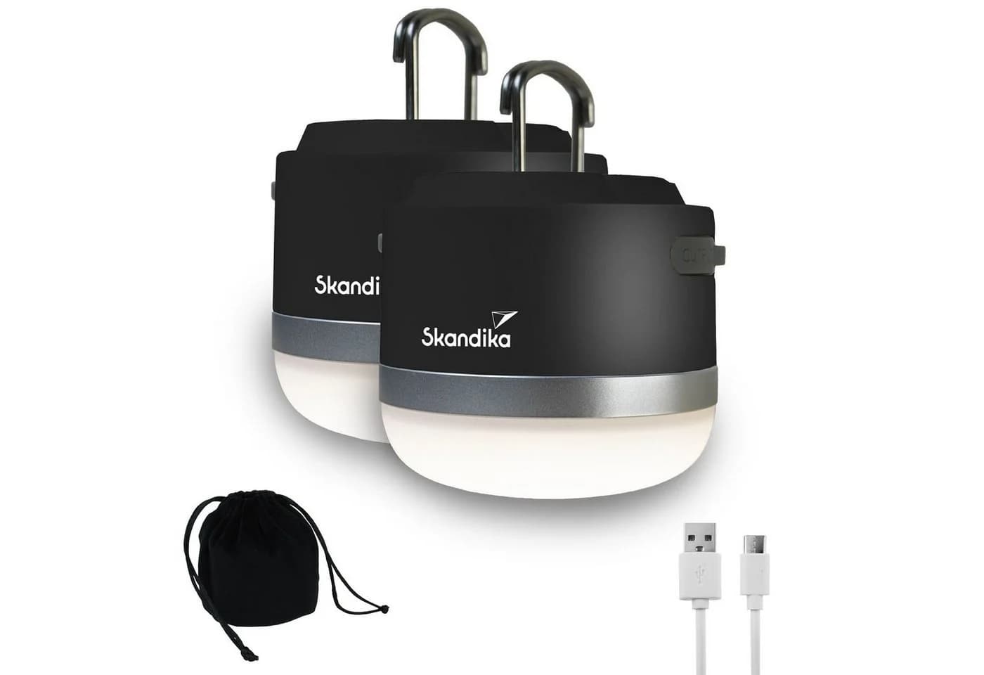 Skandika Tarfala LED Campinglampe USB Aufladbar Weiss - Bild 2