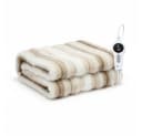 Bringer Infrarot-Heizdecke Braun Elektrische Kuscheldecke mit Timer Bild 2