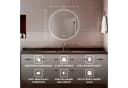 Bringer Badspiegel Rund LED mit Anti-Beschlag und Memory-Funktion Silber Bild 1