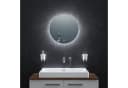 Bringer Badspiegel Rund LED mit Anti-Beschlag und Memory-Funktion Silber Bild 2
