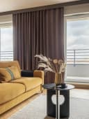 novumfix Verdunkelungsvorhang Sunout/55 Taupe Thermovorhang XXL Kräuselband Bild 3