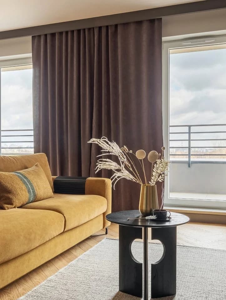 novumfix Verdunkelungsvorhang Sunout/55 Taupe Thermovorhang XXL Kräuselband - Bild 3