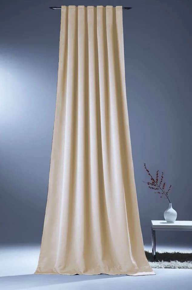 novumfix Verdunkelungsvorhang Sunout/15 beige Thermovorhang Kräuselband