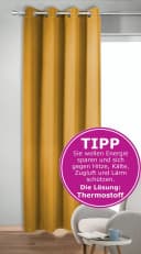 novumfix Verdunkelungsvorhang Sunout/20 Curry Thermovorhang XXL Ösen Bild 1