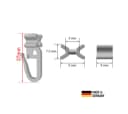 novumfix Gardinengleiter X-Gleiter weiß 6mm Innenlauf 100-St Bild 1