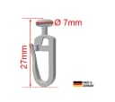 novumfix Faltengleiter 7mm Weiß für 4mm Innenlaufschiene Bild 1
