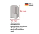 novumfix Gardinenhaken Klebehaken Weiß Selbstklebend 8 Stück für Scheibengardinen Bild 1