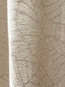 novumfix Ösenvorhang Beige Gemustert Blickdicht 140x260cm Bild 3