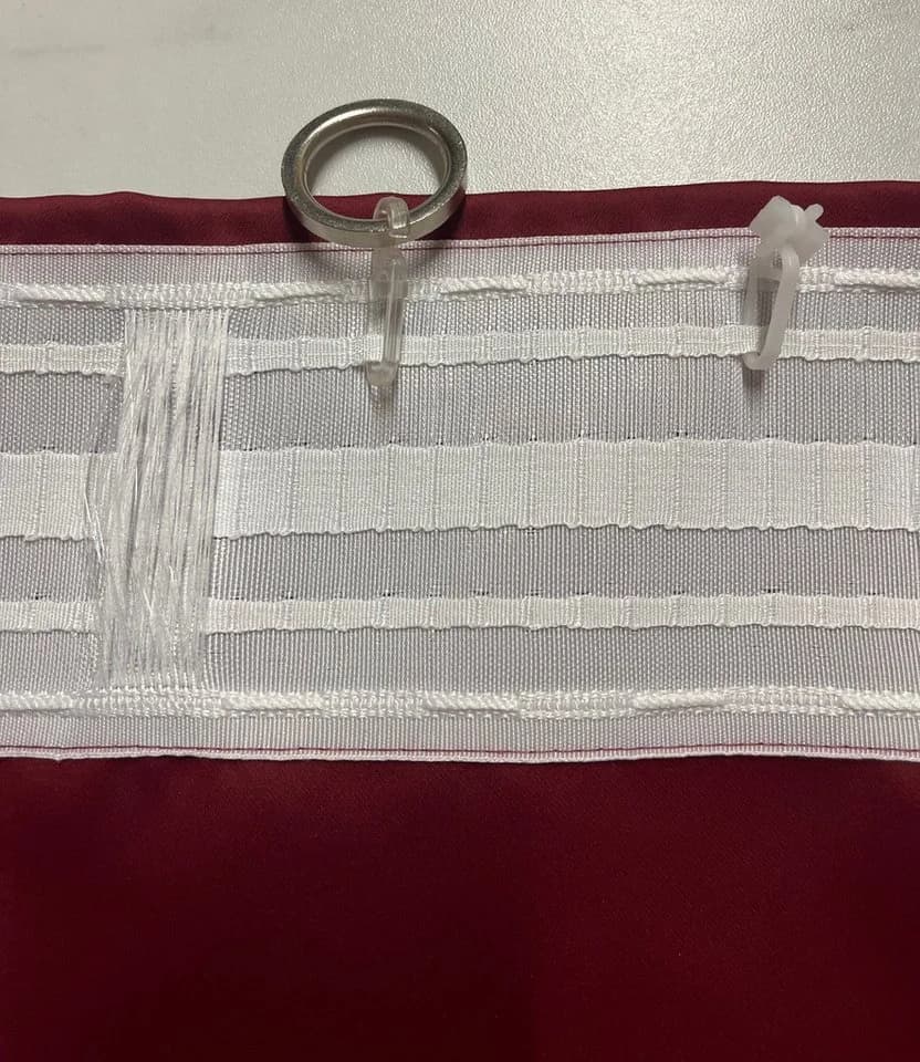 novumfix Verdunkelungsvorhang Sunout KombiBand XXL bis 350 cm lang, Verdunkelnd, Thermovorhang, Bordeaux-Rot - Bild 3