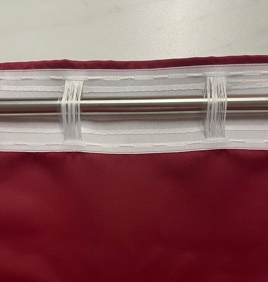 novumfix Verdunkelungsvorhang Sunout KombiBand XXL bis 350 cm lang, Verdunkelnd, Thermovorhang, Bordeaux-Rot - Bild 4