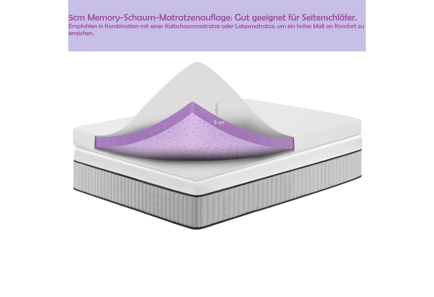 Wenta Gel Memory Topper 5 cm H2 Weich