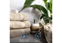 Komfortec Badetücher Set 2-tlg. 100% Baumwolle Frottee Beige 70x140 cm Bild 3